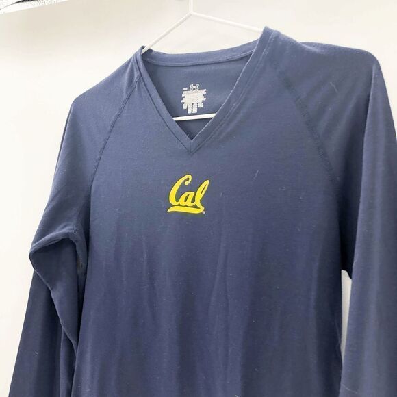 Under Armour Men's Blue Cal Raglan Long Sleeve Shirt Top Size S - Picture 3 of 4